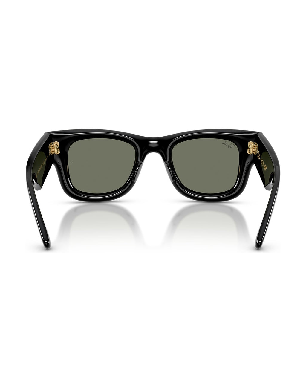 A$AP Rocky Wayfarer Puffer Sunglasses - Black/Green Mirror Silver Plan - Ray-Ban