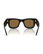 A$AP Rocky Wayfarer Puffer Sunglasses - Black/Light Green Mirror Blue - Ray-Ban