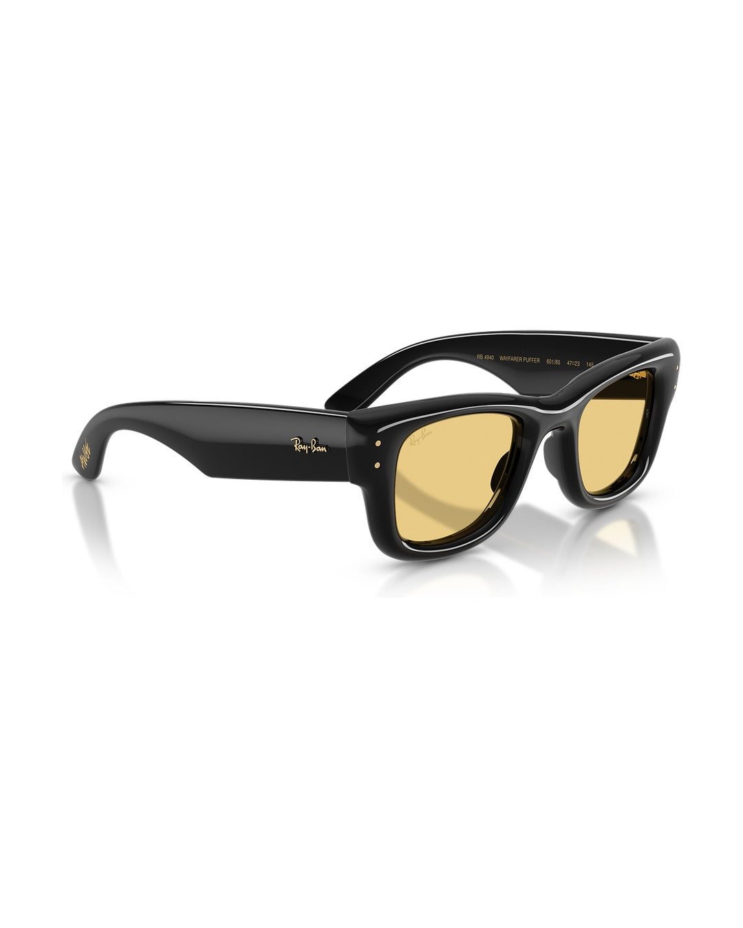 A$AP Rocky Wayfarer Puffer Sunglasses - Black/Yellow - Ray-Ban