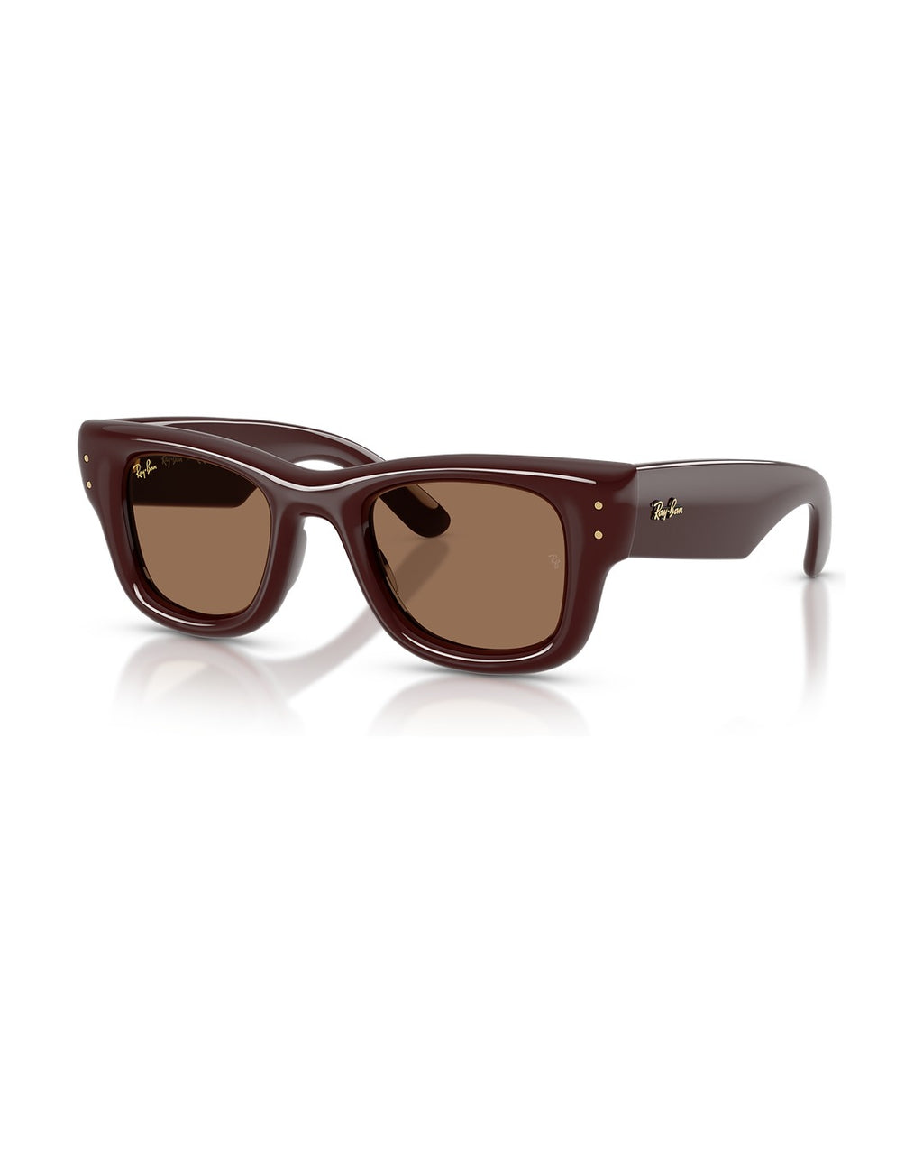 A$AP Rocky Wayfarer Puffer Sunglasses - Dark Brown/Dark Brown - Ray-Ban