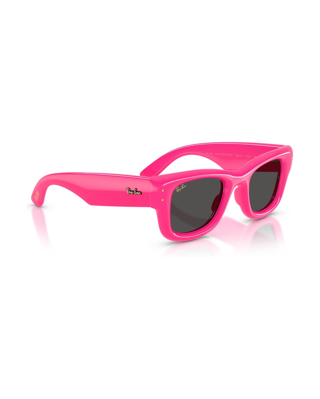 A$AP Rocky Wayfarer Puffer Sunglasses - Fucsia/Ultra Black - Ray-Ban