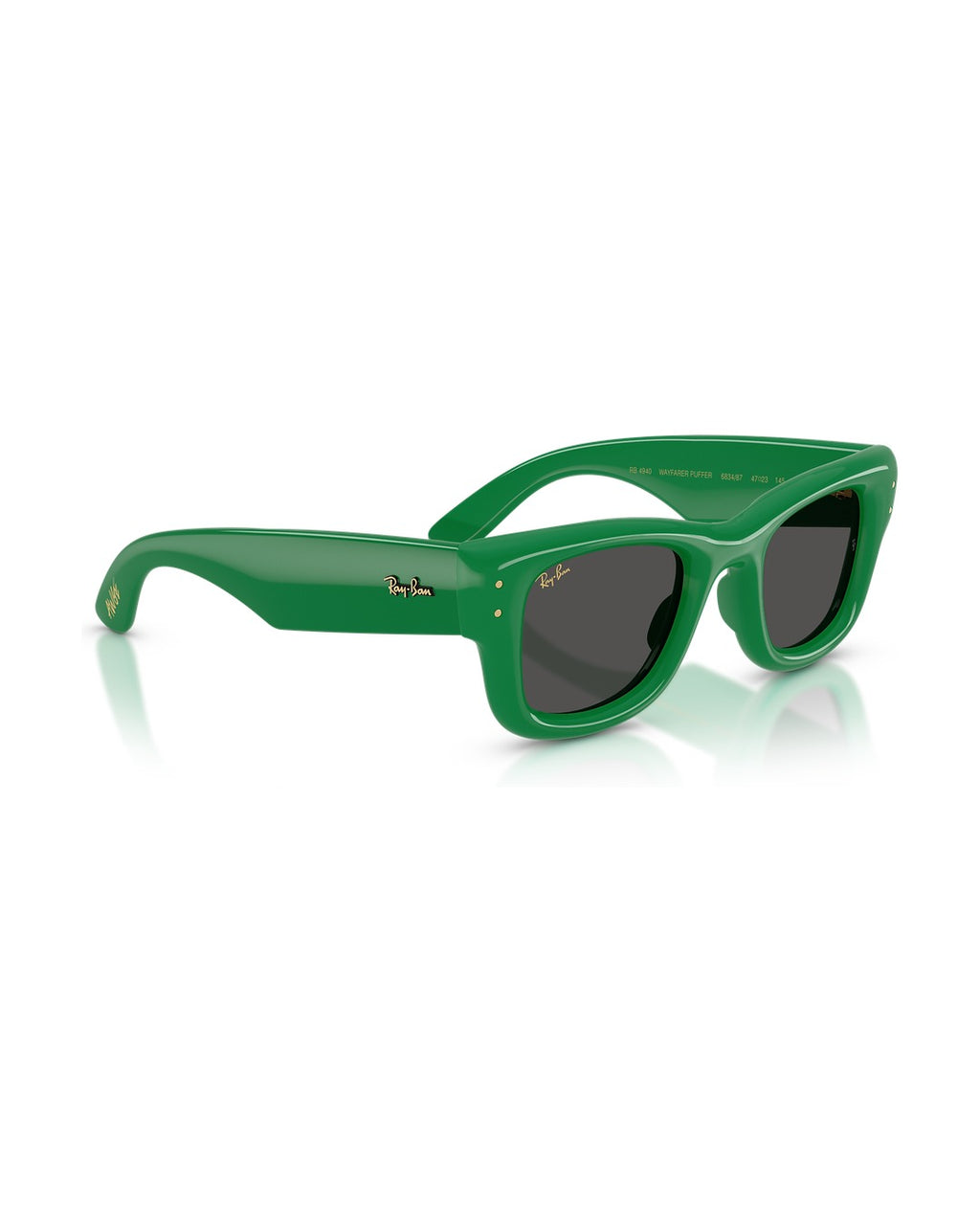 A$AP Rocky Wayfarer Puffer Sunglasses - Green/Ultra Black - Ray-Ban