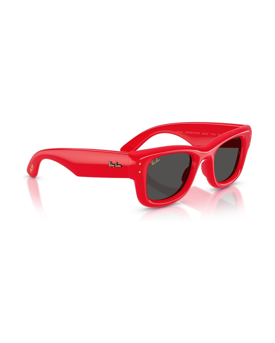 A$AP Rocky Wayfarer Puffer Sunglasses - Red/Ultra Black - Ray-Ban