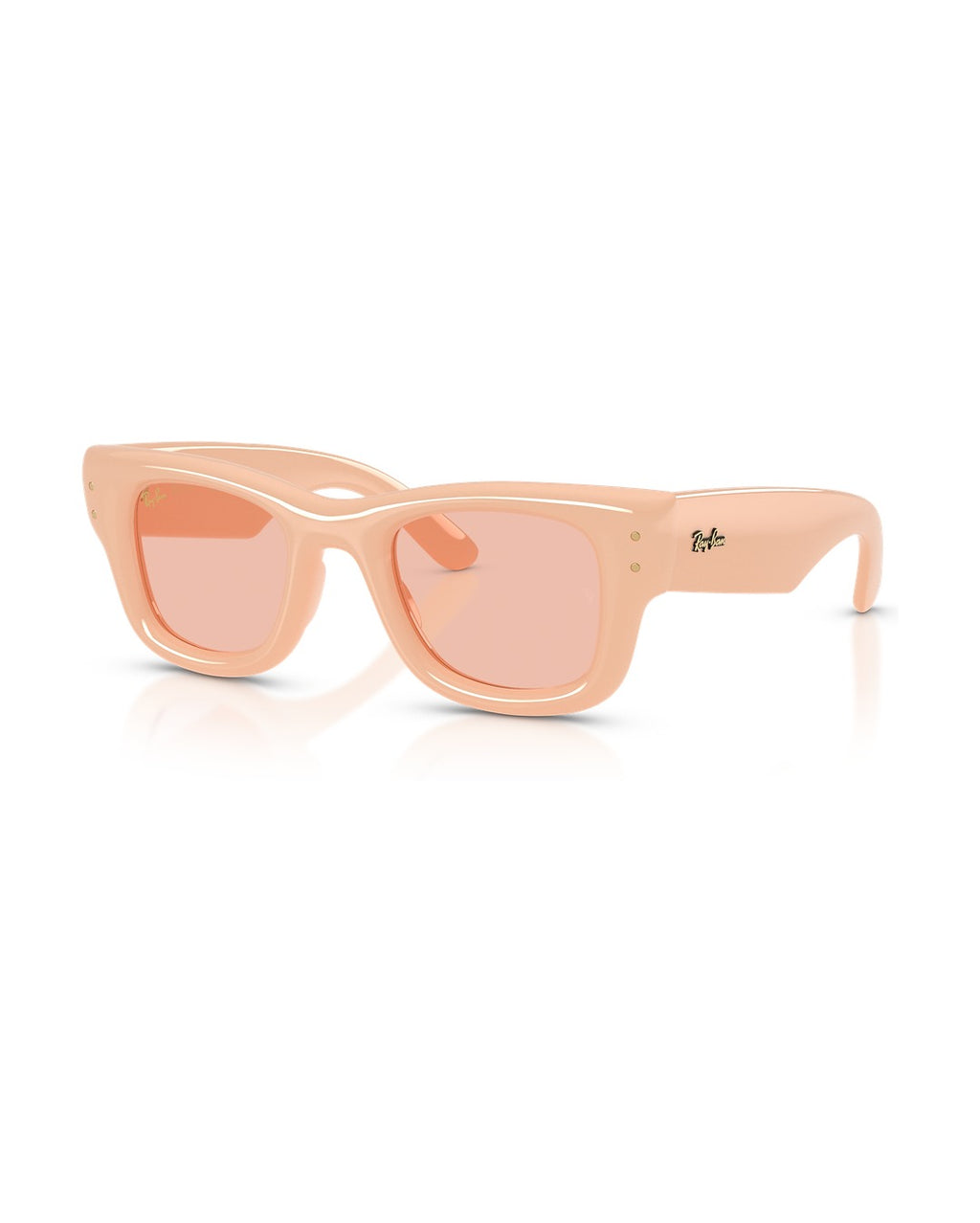 A$AP Rocky Wayfarer Puffer Sunglasses - Solid Nude/Dark Pink - Ray-Ban