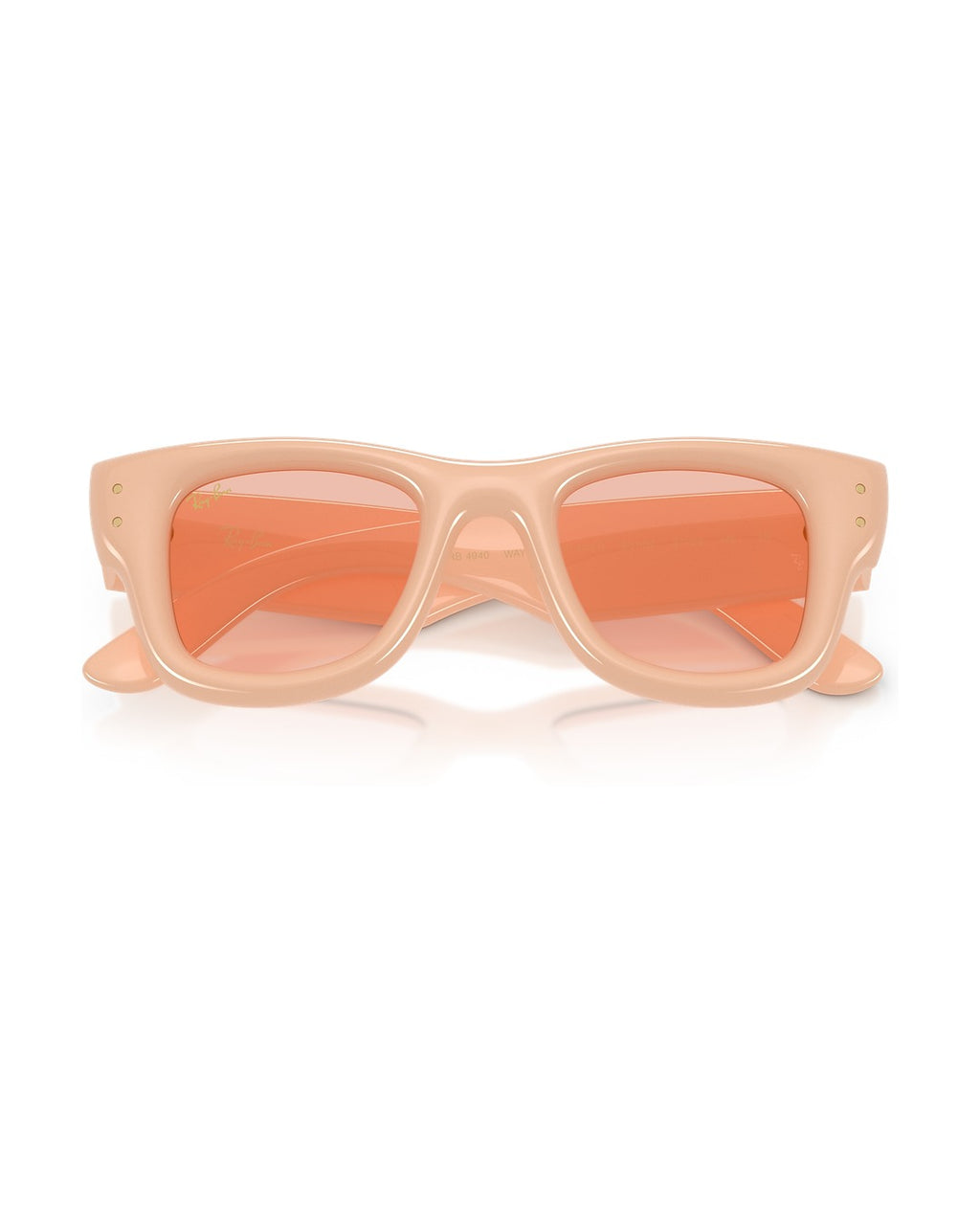 A$AP Rocky Wayfarer Puffer Sunglasses - Solid Nude/Dark Pink - Ray-Ban