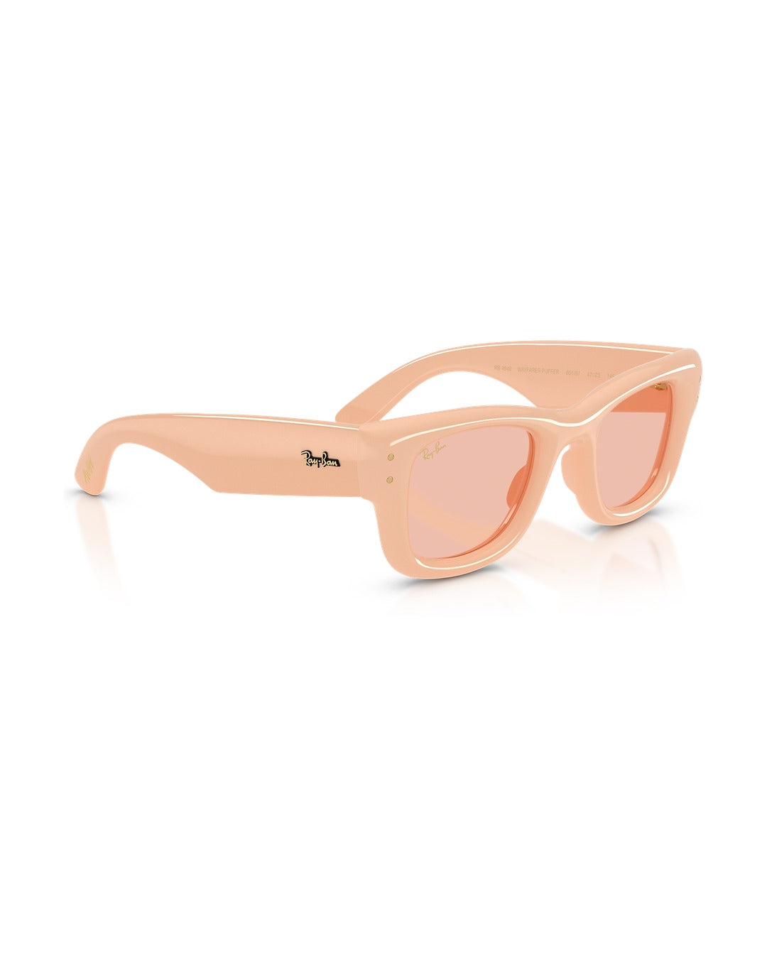 A$AP Rocky Wayfarer Puffer Sunglasses - Solid Nude/Dark Pink - Ray-Ban