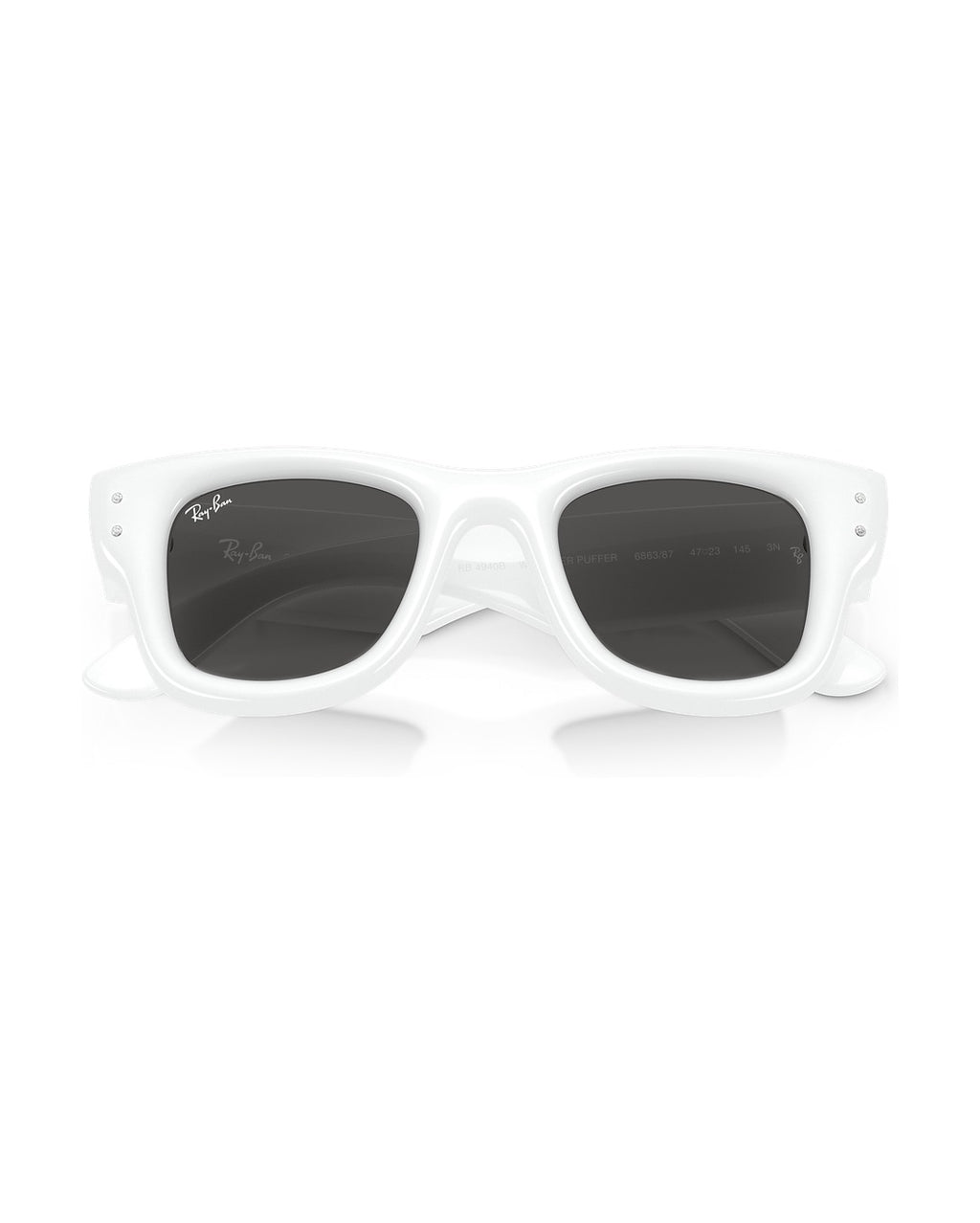Wayfarer Puffer Sunglasses - White & Strass/Ultra Black - Ray-Ban