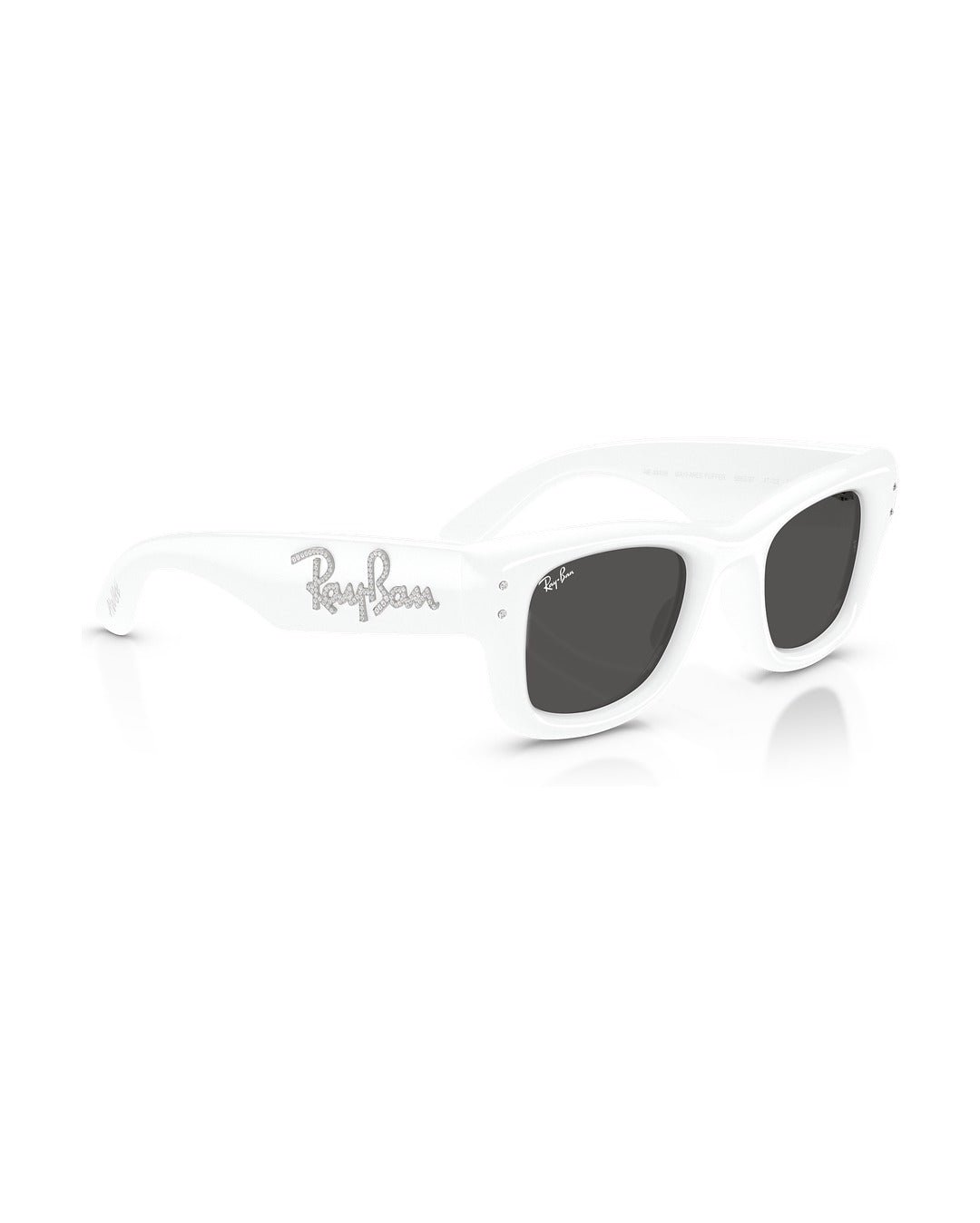 Wayfarer Puffer Sunglasses - White & Strass/Ultra Black - Ray-Ban