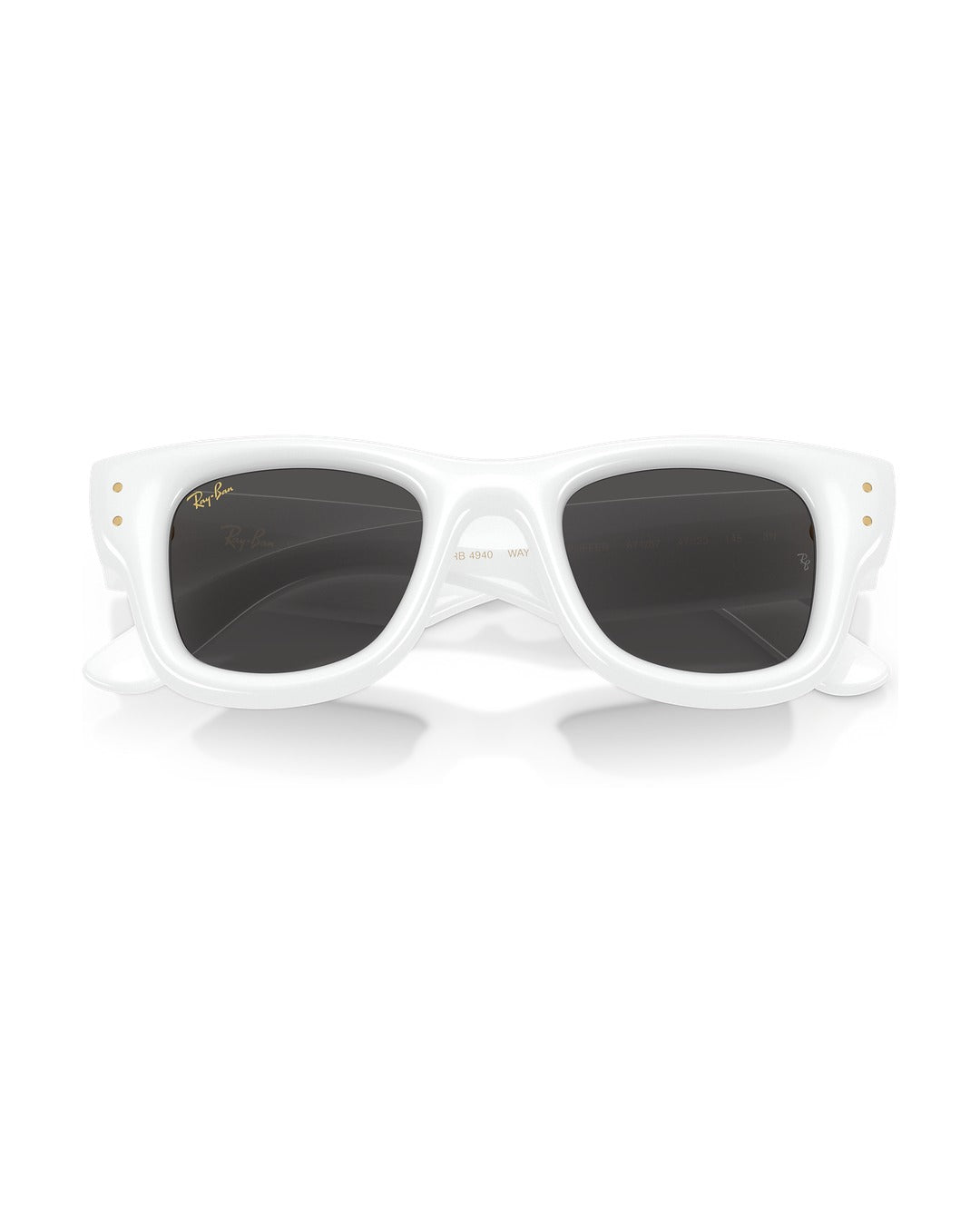 A$AP Rocky Wayfarer Puffer Sunglasses - White/Ultra Black - Ray-Ban