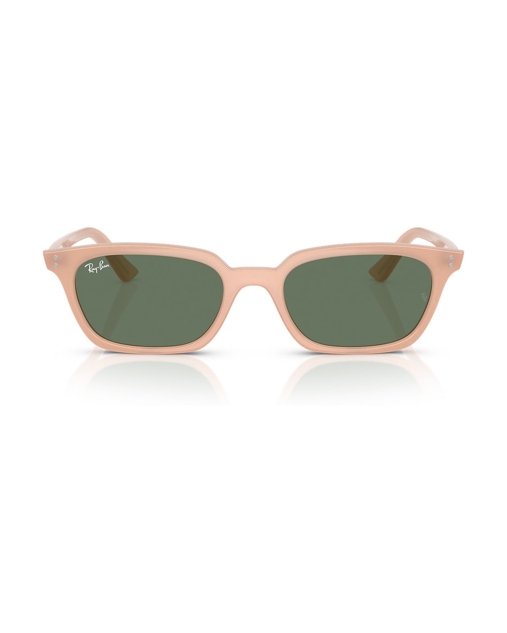 Zaya Sunglasses - Cloudy Natural Pink/Dark Green - Ray-Ban