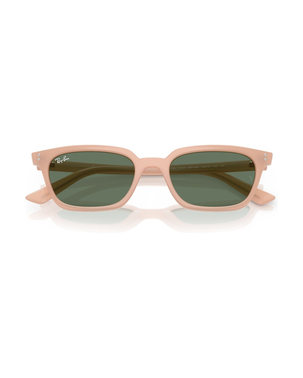 Zaya Sunglasses - Cloudy Natural Pink/Dark Green - Ray-Ban