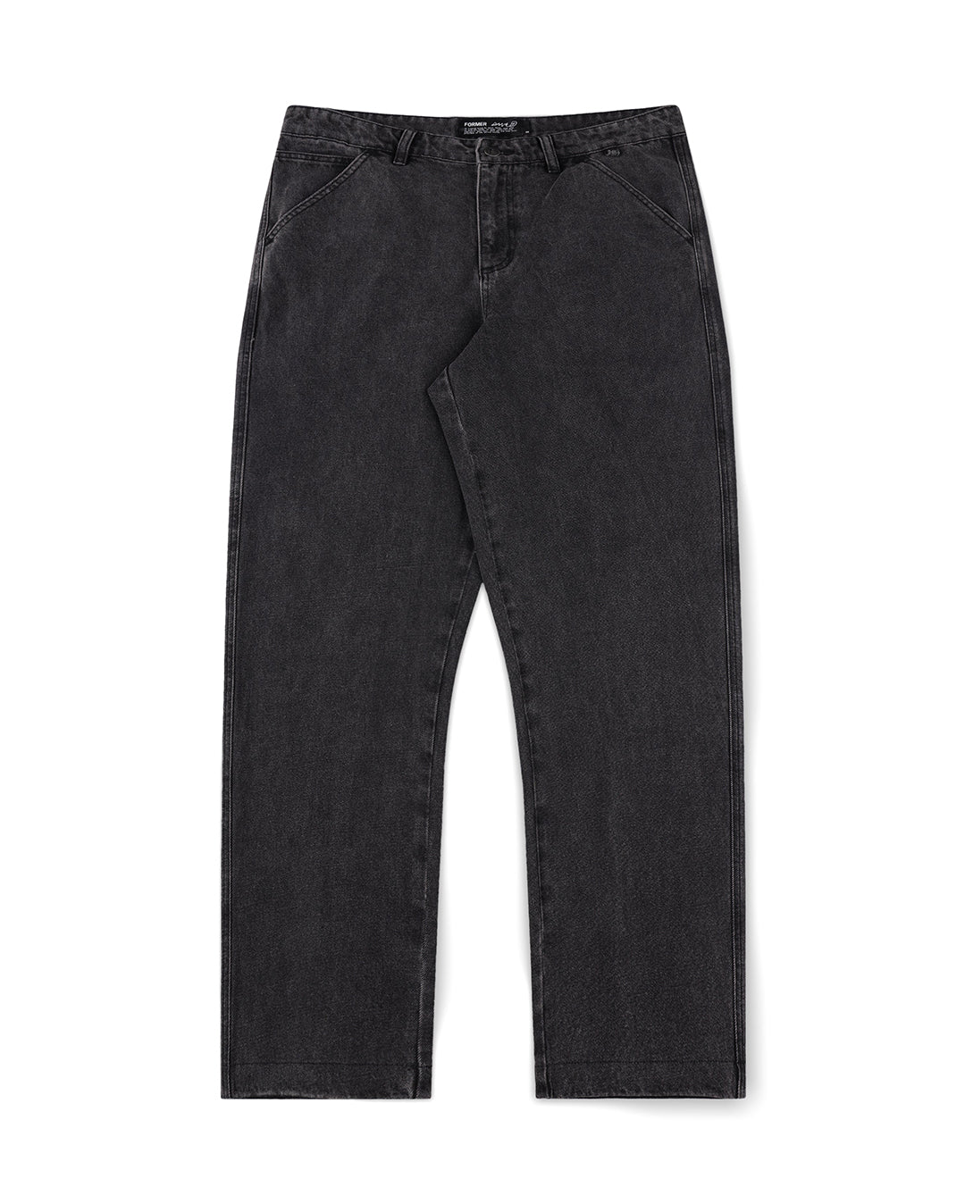 Reynolds Slack Denim Pant - Washed Black - Former