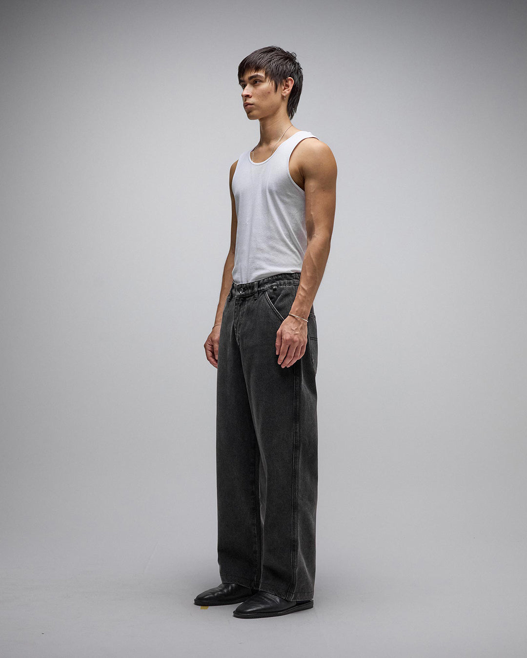 Reynolds Slack Denim Pant - Washed Black - Former