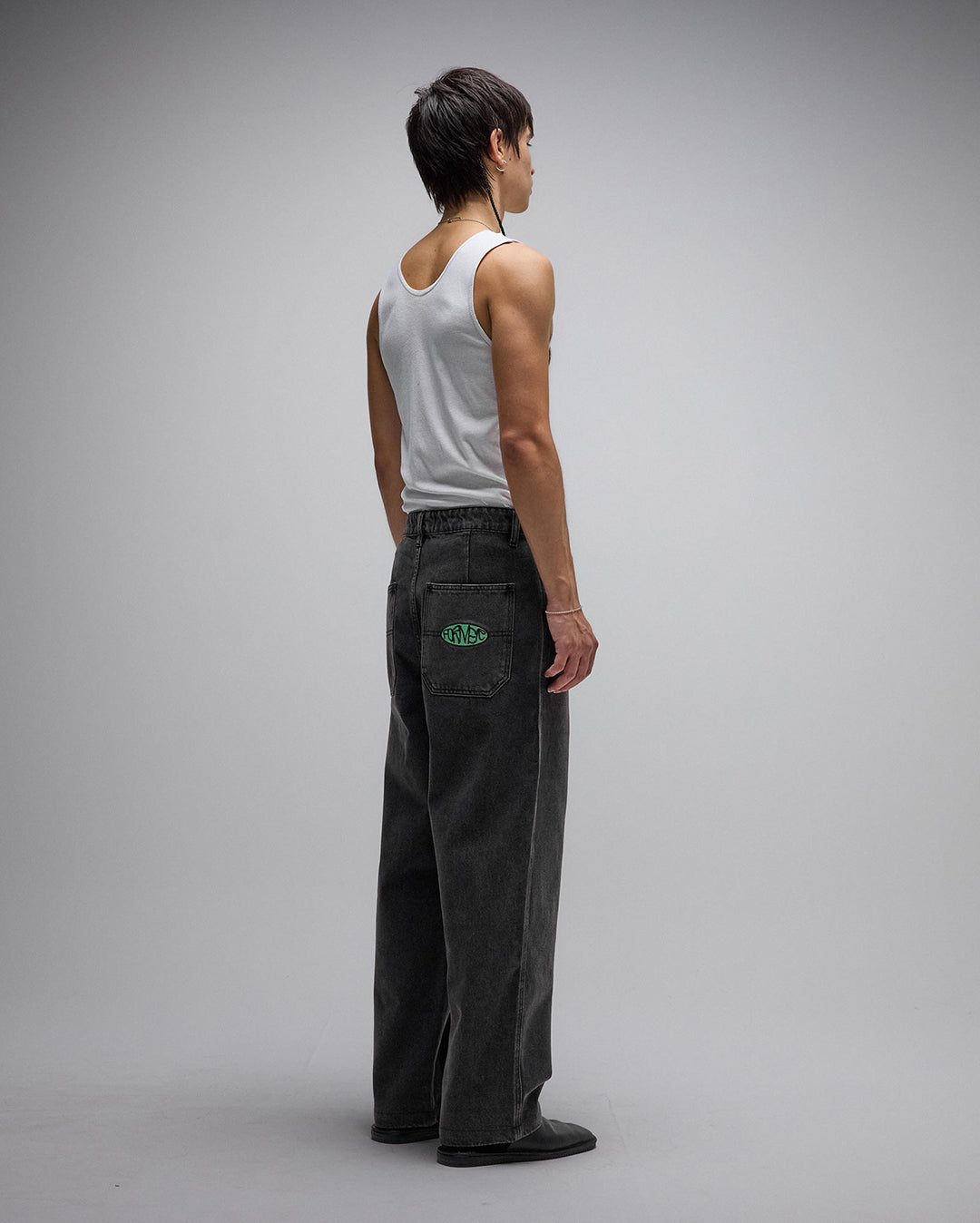 Reynolds Slack Denim Pant - Washed Black - Former