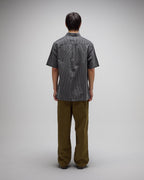 Reynolds Stripe Short Sleeve Shirt - Worn Black - Former