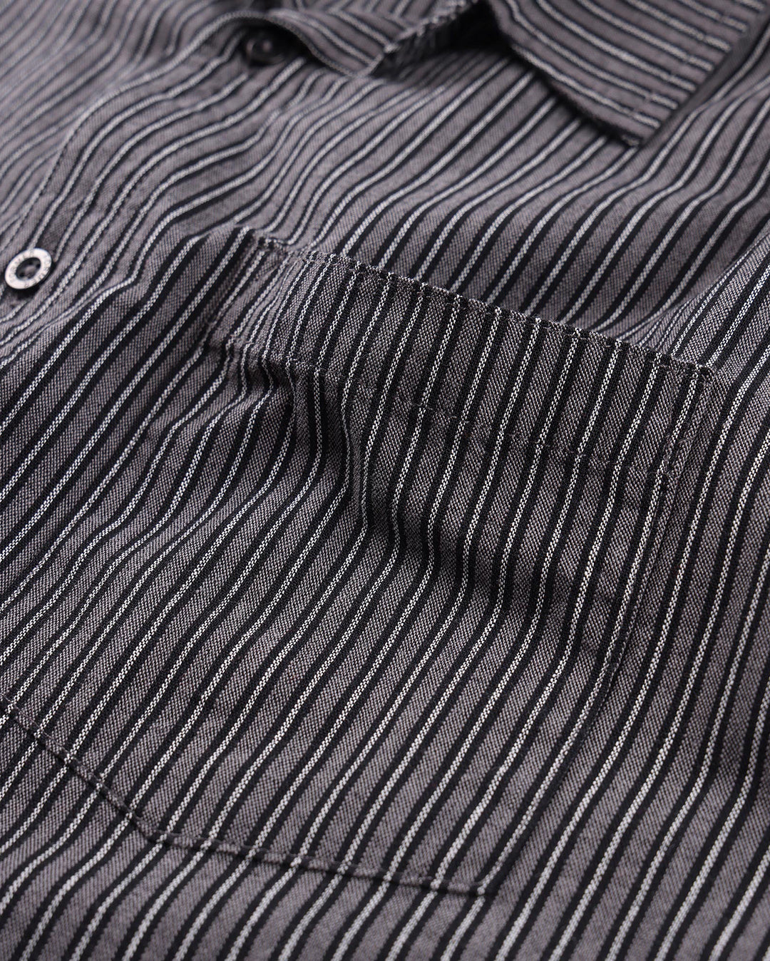 Reynolds Stripe Short Sleeve Shirt - Worn Black - Former