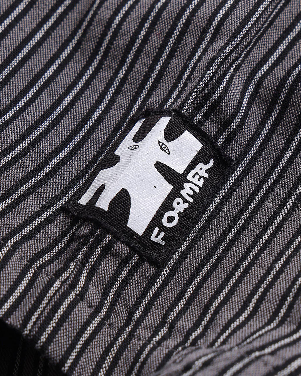 Reynolds Stripe Short Sleeve Shirt - Worn Black - Former