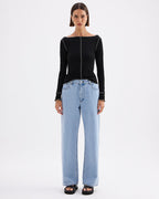 Ria Top - Black - Nude Lucy