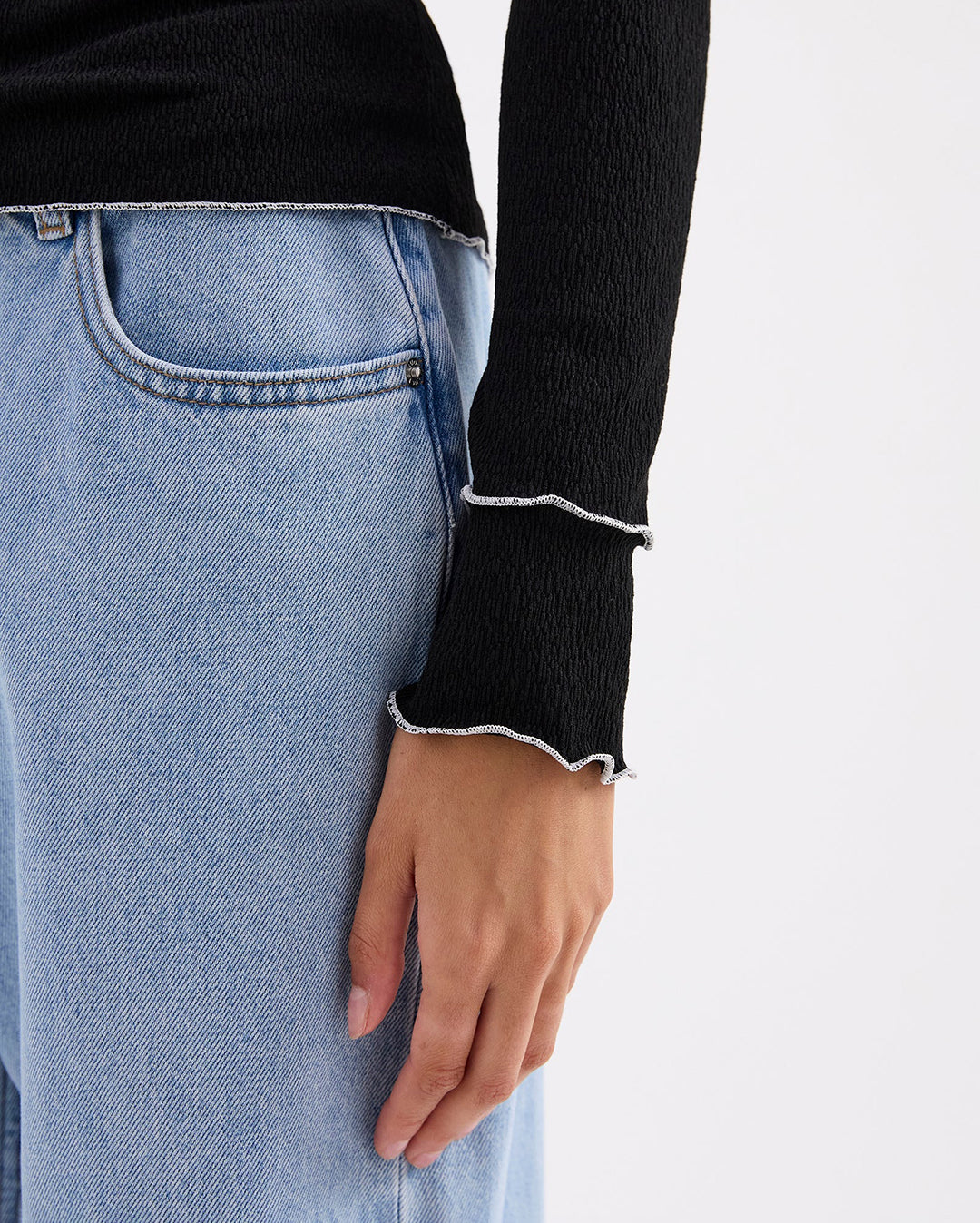 Ria Top - Black - Nude Lucy