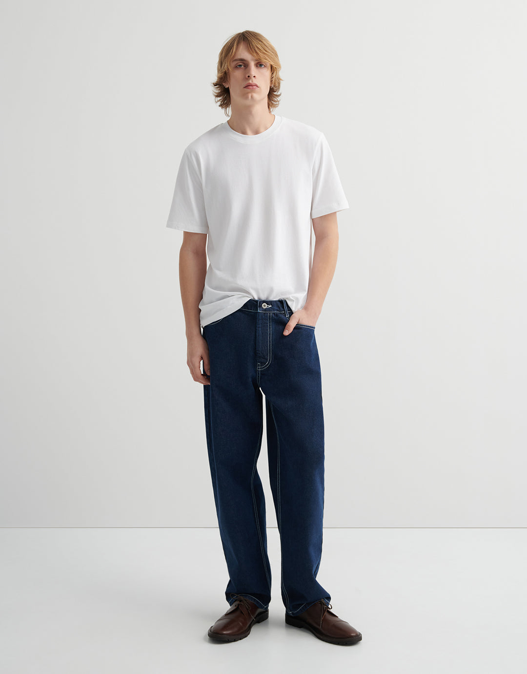 Riley Jeans - Indigo Denim by Kowtow - view 2