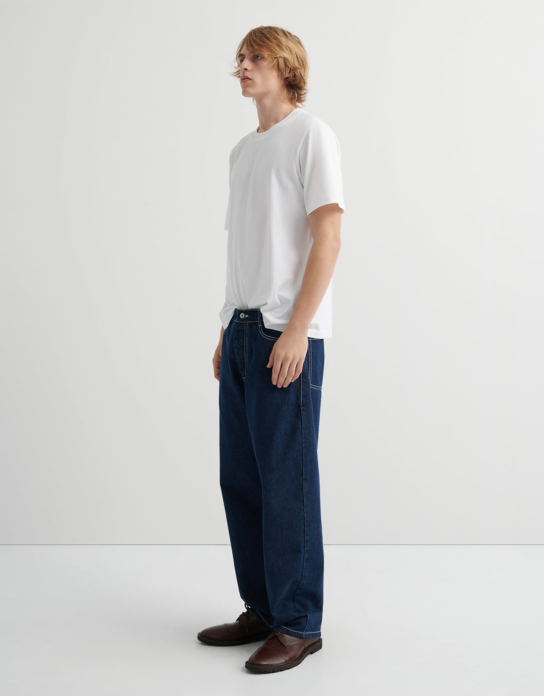 Riley Jeans - Indigo Denim by Kowtow - view 3