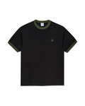 Ringer Tee - Black/Uniform Green 1