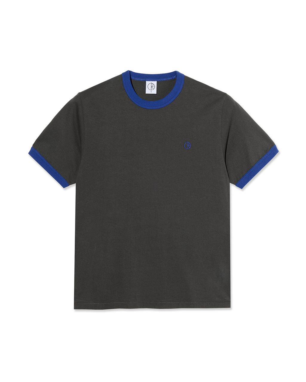 Ringer Tee - Dirty Black/Egyptian Blue - Polar Skate Co