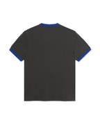 Ringer Tee - Dirty Black/Egyptian Blue - Polar Skate Co