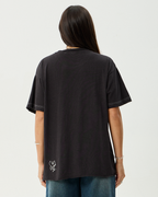 Rise - Hemp Oversized Tee - Stone Black - Afends