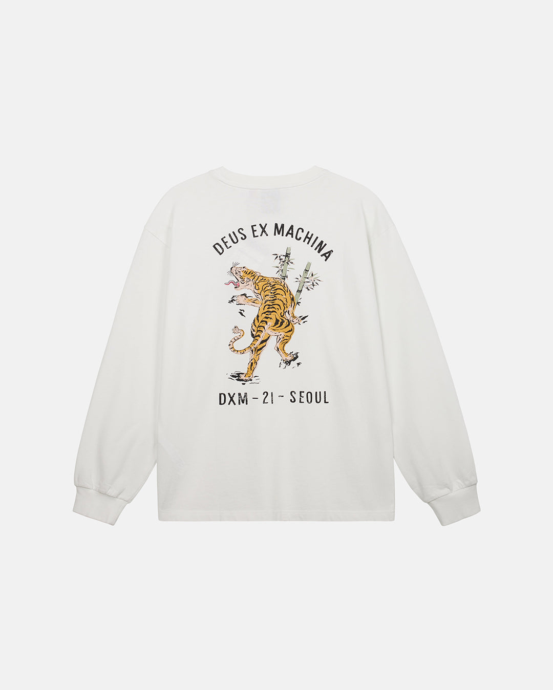 Roar Ls Tee - White - Deus Ex Machina