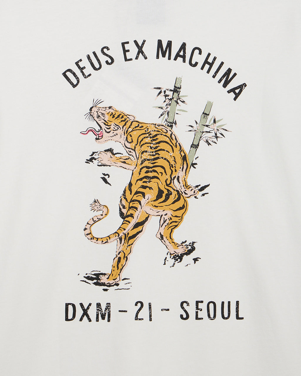 Roar Ls Tee - White - Deus Ex Machina