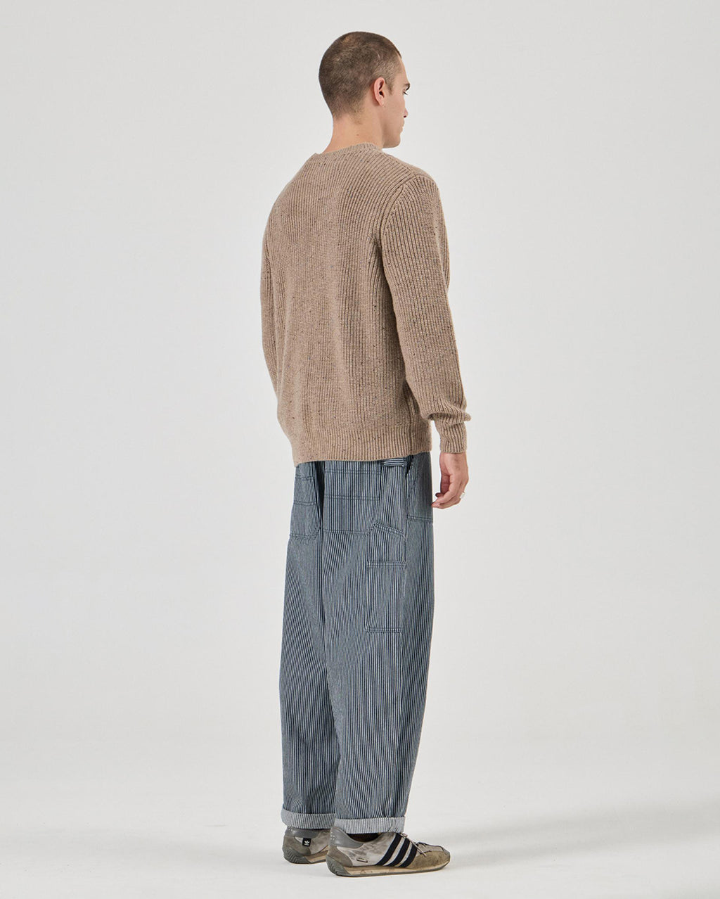 Fishermans Tweed Crew - Linseed - Rollas