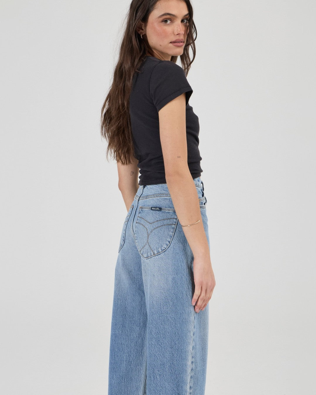 Gigi Barrel Denim Jeans - Surrender - Rollas