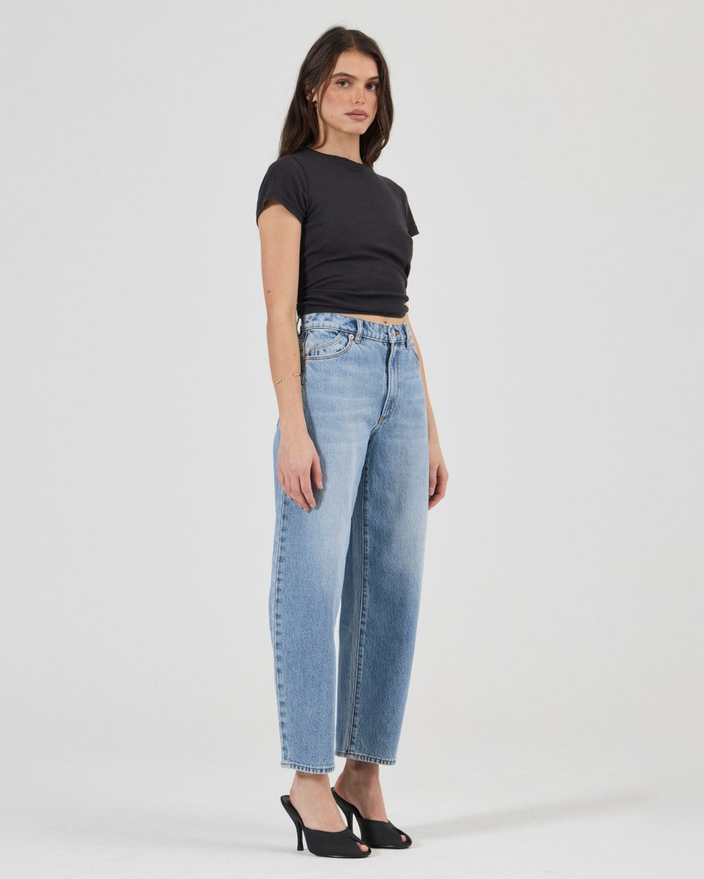 Gigi Barrel Denim Jeans - Surrender - Rollas