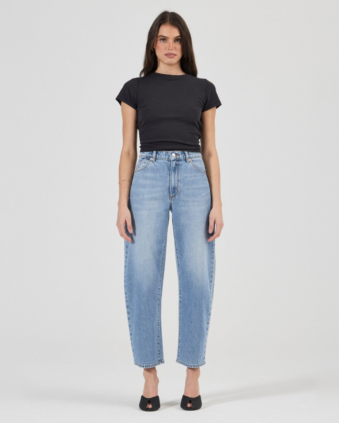 Gigi Barrel Denim Jeans - Surrender - Rollas