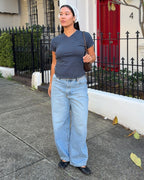 Gigi Barrel Denim Jeans - Surrender - Rollas