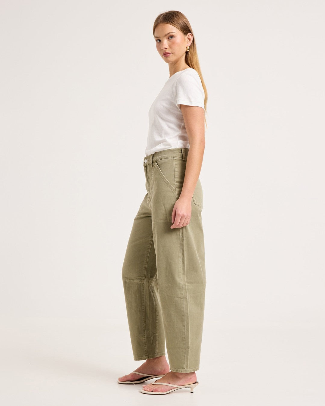 Gigi Barrel Trade Pants - Summer Olive - Rollas