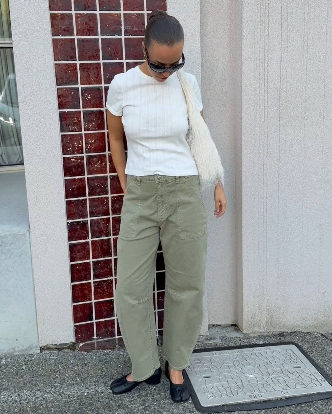 Gigi Barrel Trade Pants - Summer Olive - Rollas