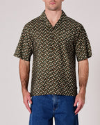 Kingpin Bowler Short Sleeve Shirt - Pine - Rollas
