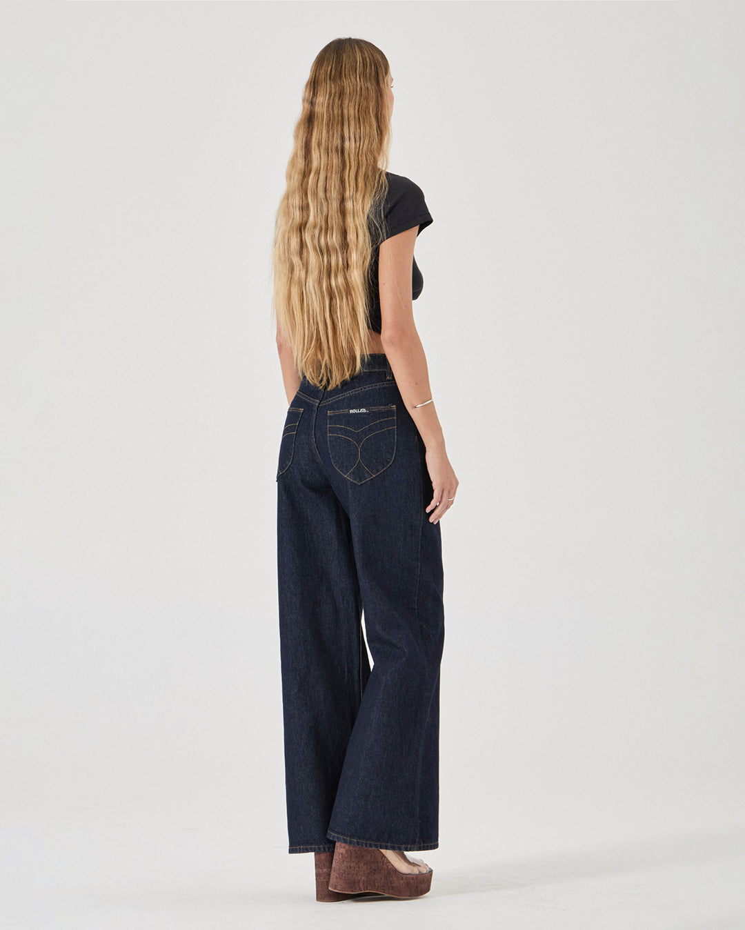 Sailor Long Relaxed Denim Jeans - Dark Rinse