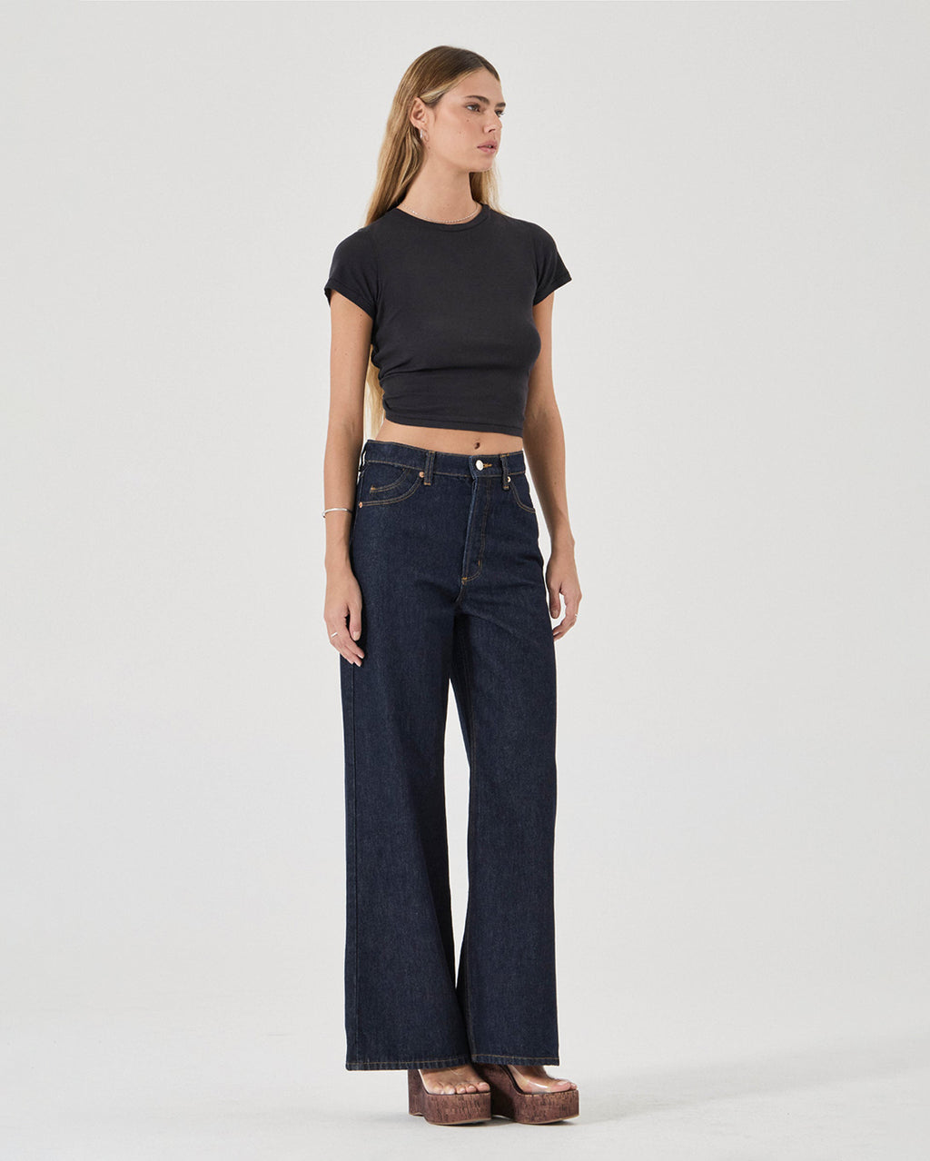 Sailor Long Relaxed Denim Jeans - Dark Rinse