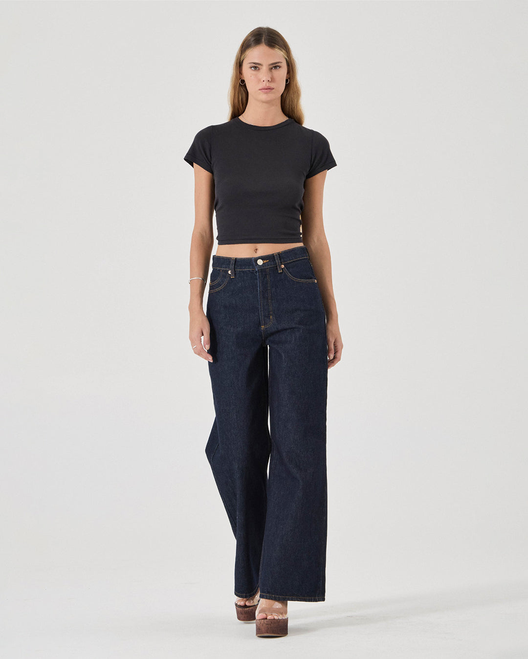 Sailor Long Relaxed Denim Jeans - Dark Rinse