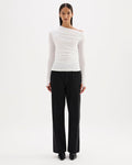 Rue Mesh LS Top - Salt - Nude Lucy