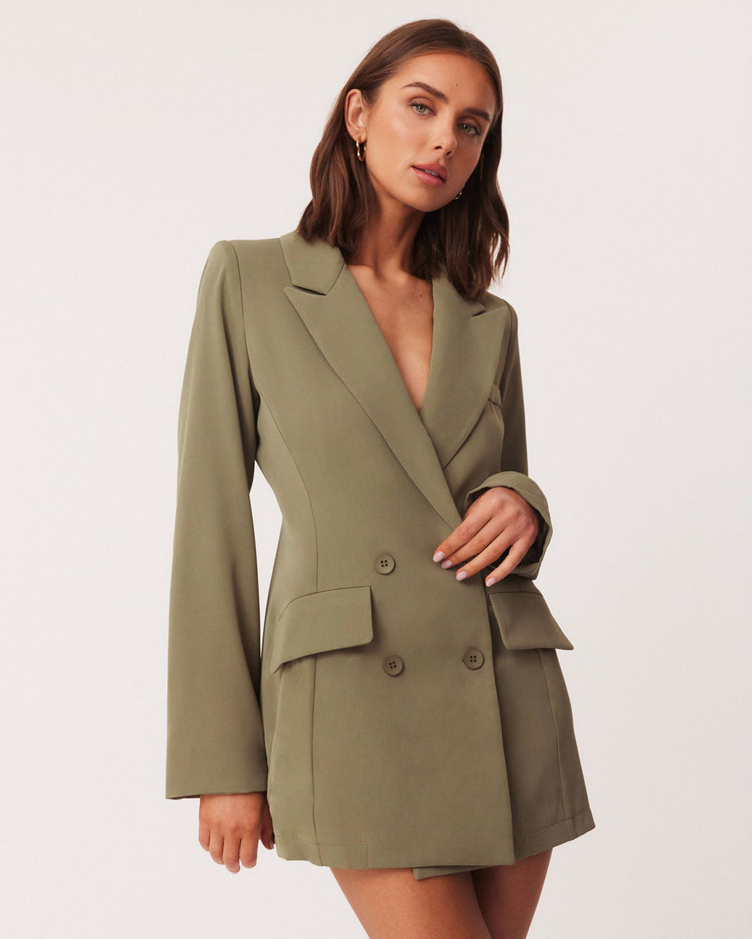 Ryan Blazer Dress - Moss