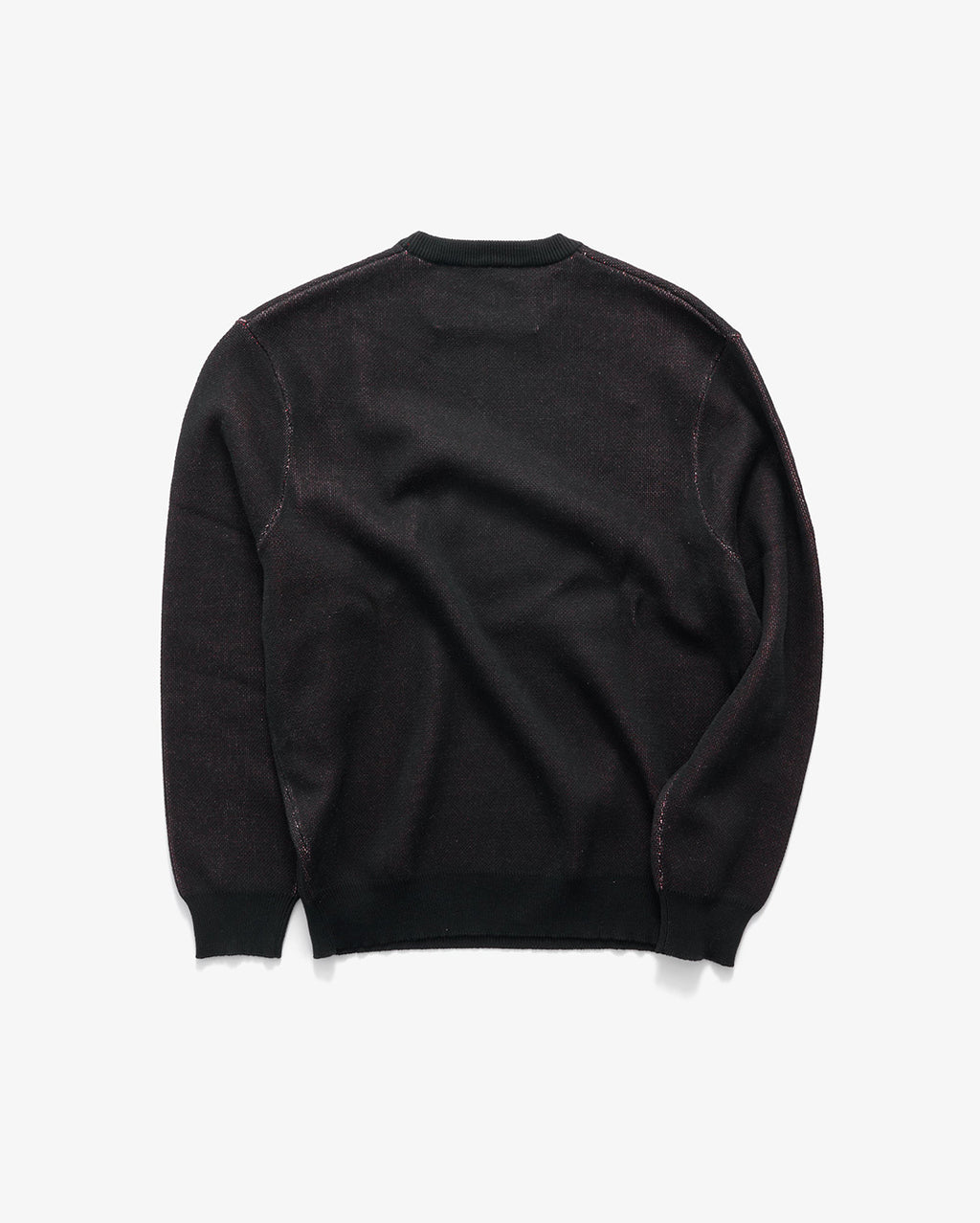 Brush Knit Sweater - Black - S-Double