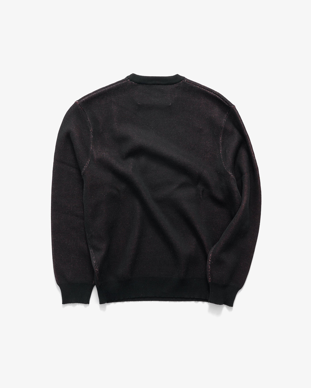 Brush Knit Sweater - Black - S-Double