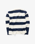 Cursive Knit Rugby - Navy/Natural - S-Double