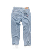 Embroidered 5 Pocket Standard Jeans - Super Light - S-Double