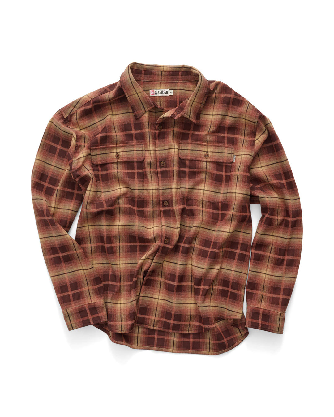 Pass Flannel Overshirt - Rust