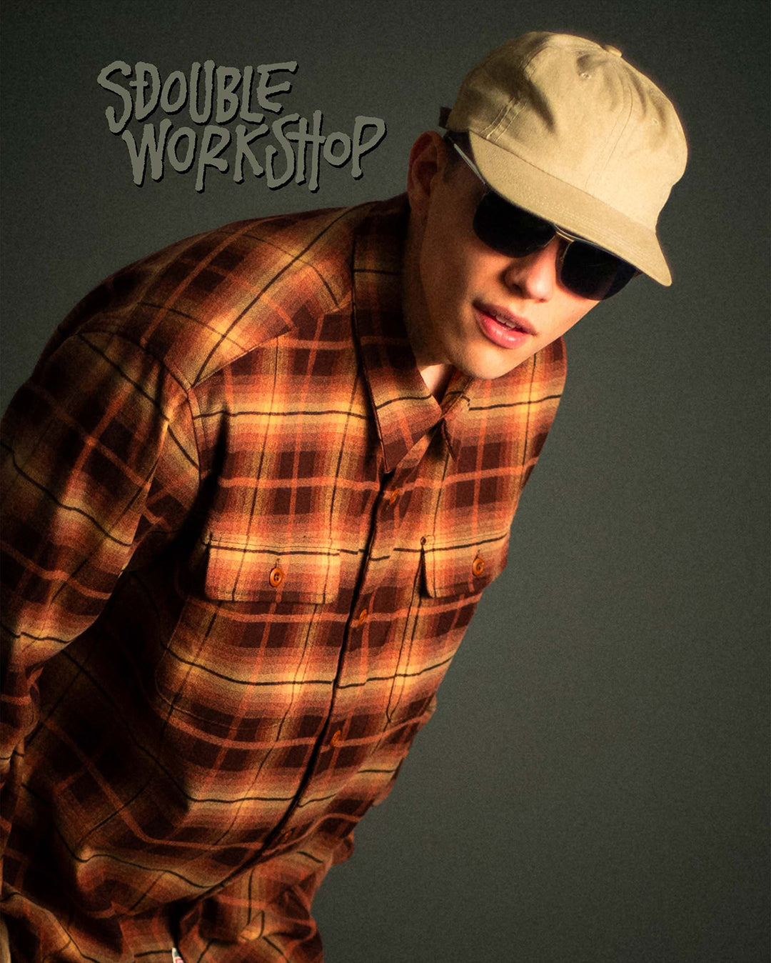 Pass Flannel Overshirt - Rust